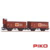 Set de 2 vagones - 2-Car Set G02 Boxcars Fortschritt DR III