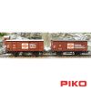 Set de 2 vagones - 2-Car Set G02 Boxcars Fortschritt DR III - Imagen 3