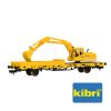 Low sidecar with ATLAS excavator GleisBau