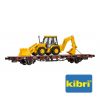 Low side car with excavator loader JCB